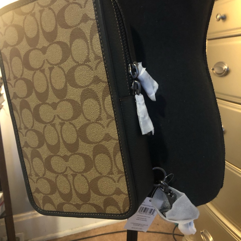 Coach Brown and Black Woman Bag - Picture 3 of 4